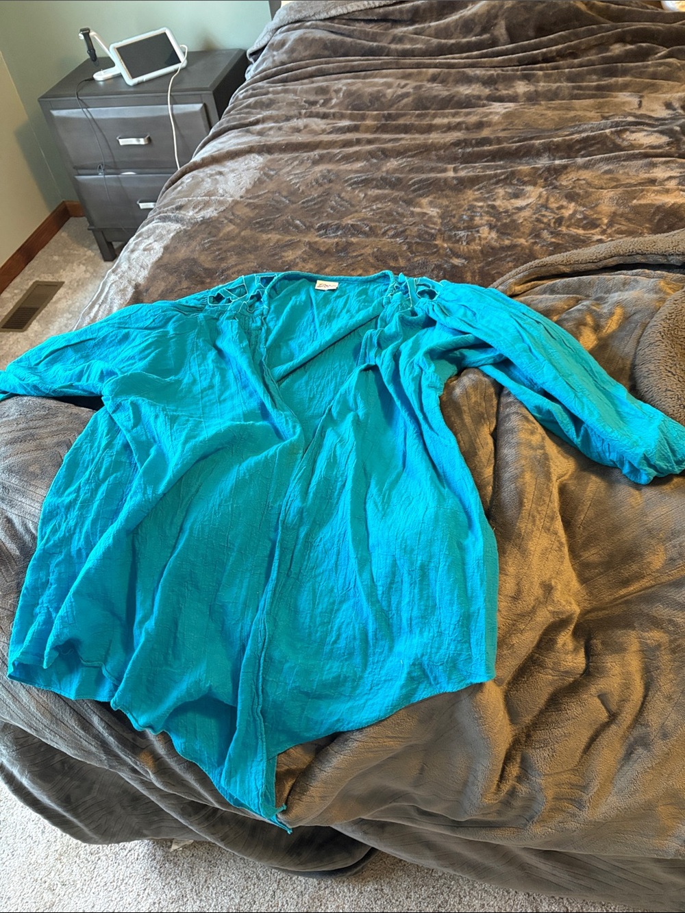 Dotti Teal Blue Lightweight Tunic